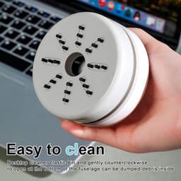 Mini desktop stofzuiger - Kruimelzuiger - Toetsenbord Stofzuiger - Draadloze stofzuiger - Handstofzuiger - Kleine Stofzuiger - USB oplaadbaar - voor bureau, kantoor, auto, kussen en toetsenbord — thumbnail 7