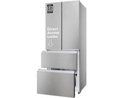 Haier HFR3718DNMM - Koel-vriescombinatie - 402L - Total No Frost - Direct Access lades - 99% Air Surround - Energieklasse D - 10 Jaar Garantie op onderdelen