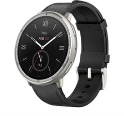 Amazfit Active 2 Round - Smartwatch - 44 mm - Black leather — thumbnail 3