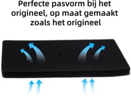 2 x Filterdroger - droger - Geschik voor Bauknecht Privileg Whirlpool Filters HX 481010716911 HMMR10440 -Spons filter- Herbruikbaar（21.8x10.9x1.27CM） — thumbnail 3