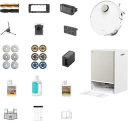 Dreame Matrix10 Ultra White – Robotstofzuiger én dweil met automatische dweilwissel – 30.000 Pa zuigkracht – 100°C zelfreinigend systeem – Voor tapijt, harde vloeren en drempels — thumbnail 2
