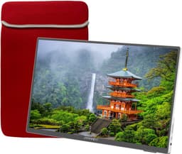 Draagbare monitor - 15,6'' inch - FULL HD 60 Hz - Game Monitor - HDMI - USB-C - Portable Monitor - Met Hoes - Incl Speakers — thumbnail 4