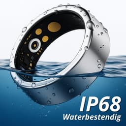 Royal Empire Smart Ring – Slimme Ring voor Heren & Dames – Inclusief Oplaaddoosje – Slaapmonitoring, Hartslag, Bloeddruk & SpO2 – IP68 Waterdicht – Nederlandse App – Zilver – Maat 10 — thumbnail 3