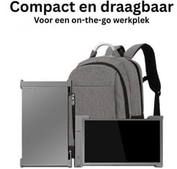 Portable Monitor Triple - Full HD - Geschikt Voor 15” / 18,1” Tri-Screen - Laptop Scherm Uitbreider - Inclusief Beschermhoes en Kabels — thumbnail 6