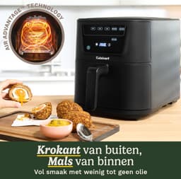 Cuisinart - Compact Max AFS80BL Airfryer - Heteluchtfriteuse XXL 7,6 L 2000W - Tot 8 porties - 7 programma's - Keramische antiaanbaklaag - Zwart — thumbnail 6