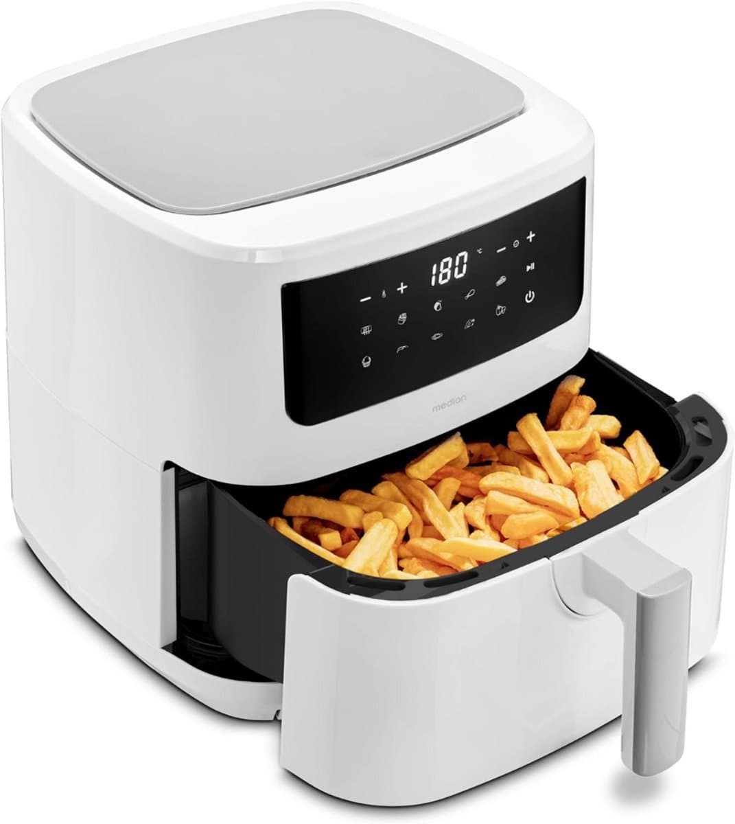 SCH® Mini airfryer - Airfryer - Airfryer klein - Wit - 40cm x 33cm x 33cm — afbeelding 1