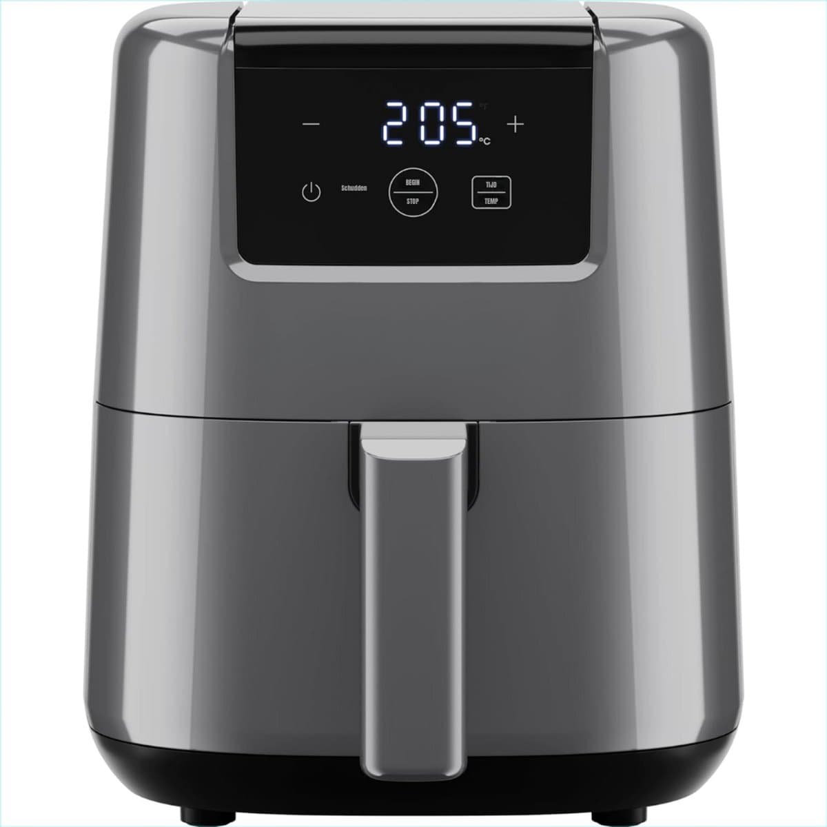 SCH® Mini airfryer - Airfryer - Airfryer klein - Grijs - 22cm x 26cm x 25cm — afbeelding 1