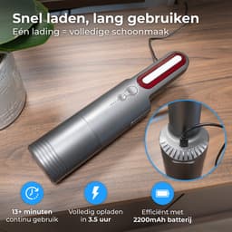 Nuvance Auto Stofzuiger - 6000Pa - Draadloos - Usb Oplaadbaar - Handstofzuiger - Autostofzuiger - Kruimelzuiger - Kleine Stofzuiger — thumbnail 4