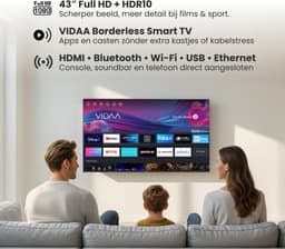 Salora FOD43FV - Smart tv 43 inch - Smart TV - Full HD - VIDAA - 43 inch smart tv - 2025 — thumbnail 12