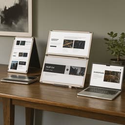 Portable Monitor 16" Inch Tri Screen - Geschikt voor laptops van 13" t/m 17.3" Inch - Gratis Reistas - Laptop scherm extender - Draagbare monitor - 16 inch monitor — thumbnail 4