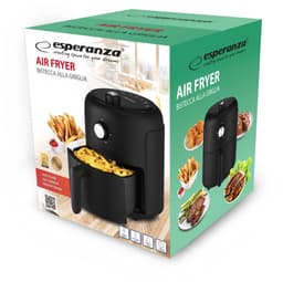 Esperanza Heteluchtfriteuse – 2,6L – 1000W – Olievrij frituren – Compact design – Timer & temperatuurregeling — thumbnail 4