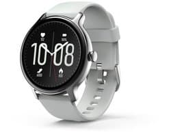Hama Fit Smartwatch - Fitnesstracker met o.a. hartslagmeter en stappenteller - Sporthorloge - LED-display - IP68-waterbestendig - Grijs/Zilver