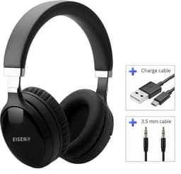 EISEN EZ-007 Draadloze Koptelefoon met ANC - Shocking Bass - Bluetooth Headphone - Zwart — thumbnail 2