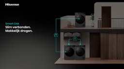 Hisense WF5I1045BBQ Wasmachine - Voorbelading - 10,5 kg - 1400 RPM - Zwart - A-klasse - ConnectLife - Quick Wash - Pure Jet - iFit - iPlay - Trommelverlichting — thumbnail 6