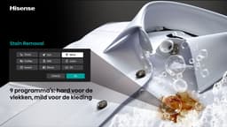 Hisense WF5I1045BBQ Wasmachine - Voorbelading - 10,5 kg - 1400 RPM - Zwart - A-klasse - ConnectLife - Quick Wash - Pure Jet - iFit - iPlay - Trommelverlichting — thumbnail 19