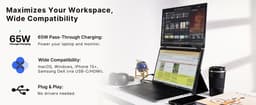 Mobile Pixels Duex Float 2 - Portable Monitor - 15.6 inch Monitor - FHD - 60hz - Draagbaar Beeldscherm - Draagbare Monitor - Extra Laptopscherm — thumbnail 17