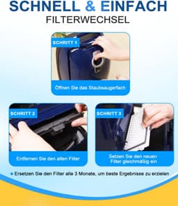 2 HEPA Airclean Plus 50 filters voor Miele Complete C3 Powerline, S8340 stofzuigerfilters - Air Clean SF-HA 50 voor Complete C2 C3 Compact C1 C2 - 2 stuks stofzuigerreserveonderdelen accessoires van — thumbnail 4