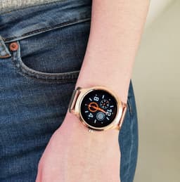 Belesy® SMART - Smartwatch Dames - Smartwatch Heren - Horloge - Stappenteller - 1.3 inch - Kleurenscherm - Full Touch - Bluetooth Bellen - Roségoud - Staal - Moederdag — thumbnail 13