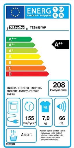Miele TEB155WP - Warmtepompdroger - NL/FR — thumbnail 2