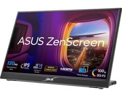 ASUS Zenscreen MB16QHG - 2K IPS Portable Monitor - 120hz - USB-C - 100% DCI-P3 - HDMI - 16 Inch