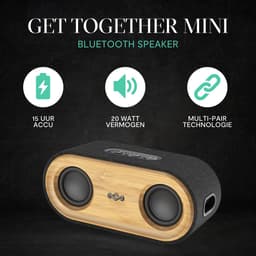 House of Marley Get Together 2 Mini Bluetooth Speaker - Draadloos - Waterproof - 15 Uur Batterijduur - Party Pair - Bass boost EQ - 20 watt vermogen — thumbnail 7
