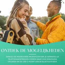 House of Marley Get Together 2 Mini Bluetooth Speaker - Draadloos - Waterproof - 15 Uur Batterijduur - Party Pair - Bass boost EQ - 20 watt vermogen — thumbnail 5