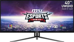 MSI MAG401QR - Ultrawide QHD Gaming Monitor - 155hz - Mystic Light - USB-C 65w - KVM - 40 inch — thumbnail 1