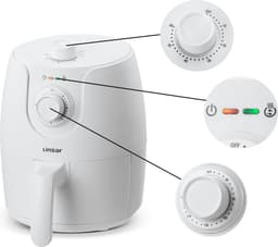 Linsar - Mini Airfryer - heteluchtfriteuse Met timer, temperatuurregeling en automatische uitschakeling - 1200 watt — thumbnail 3