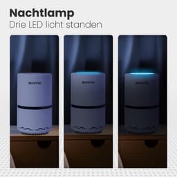 Auronic Luchtreiniger - 12 m² - Air Purifier met HEPA Filter - Verwijdert 99,97% - 25W - 3 Standen - Wit — thumbnail 8