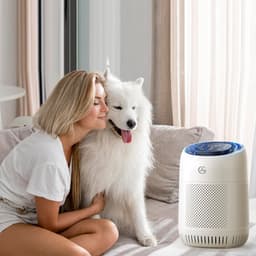 AG320 Luchtreiniger - Air Purifier -Luchtreinigers met Hepa Filter - Slaapkamer Air Cleaner - Slaapstand - Kinderslot - High Quality Filtersystem - Voor Schone Gezonde Lucht -Tegen Stof, Hooikoorts En Allergie - Verwijdert 99,97% -Display — thumbnail 2