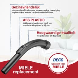 DEGG® - Handgreep / Pistoolgreep - Geschikt voor Miele - 35mm - Geschikt voor Miele klik-systeem - Premium Kwaliteit — thumbnail 2
