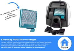 Kleanburg® - Miele Boost CX1 - HEPA-filters - SF-HY 60 - 11639240 - 2 stuks — thumbnail 3
