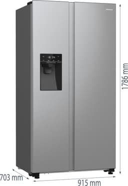 Hisense RS5P535NPCE - Amerikaanse koelkast - No-Frost - 178 cm hoog - 566 liter - Energielabel E - Invriesvermogen 12 kg/24u - Geluidsniveau 39 dB - LED Display - SuperCool - FastFreeze - Deuralarm - Interverter Compressor — thumbnail 20