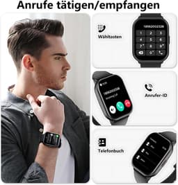 Manike G127 Smartwatch – 1,32 HD Display - Hartslag & Bloeddrukmeting - Bluetooth Bellen - SpO₂ - Slaapmonitoring - Multisport - IP68 Waterdicht - 100+ Sportmodi - Android & iOS Compatibel - Meldingen - Stappenteller - Sporthorloge - Activity Tracker — thumbnail 2