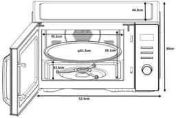 Magnetron - CONTINENTAL EDISON - CEMO29BC - 29 l - Combinatie - Zwart — thumbnail 6