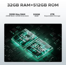 DOOGEE S CYBER PRO 4G - Robuuste Smartphone - Robuuste Telefoon - 32 GB RAM + 512 GB ROM /2TB TF - 6,6 Inth + 120Hz - 10800mAh/33W - Helio G100 - Vingerafdrukherkenning - Face ID - 20MP nachtzichtcamera - Zilver — thumbnail 5