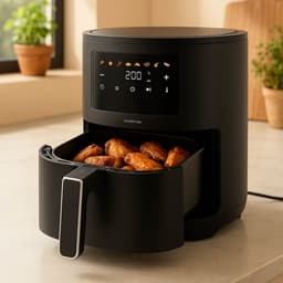 Inventum GF351HLDB Airfryer - 3,5L - 8 programma's - 80-200 °C - PFAS-vrij - Tot 3 personen - Zwart — thumbnail 3