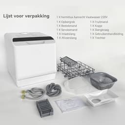 ZRSS® Mini vaatwasser - Kleine afwasmachine - 5 programma's — thumbnail 7