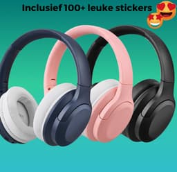 WiseQ ANC Koptelefoon Kinderen – Actieve Noise Cancelling – Draadloze Koptelefoon Kind – 35u Bluetooth – Hufterproof – Over Ear - Geluidsdempende koptelefoon met Microfoon - Blauw — thumbnail 7