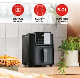 Bourgini Slimfit Airfryer Pure XL - Heteluchtfriteuse - 5 liter - 1500W - PFAS vrij — thumbnail 8