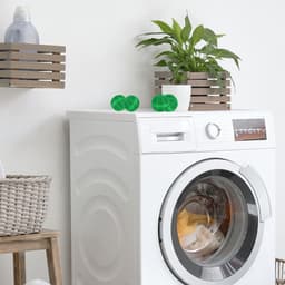 wasbal - set van 4 - voor wasmachine - tot 90°C - kunststof - groen — thumbnail 5