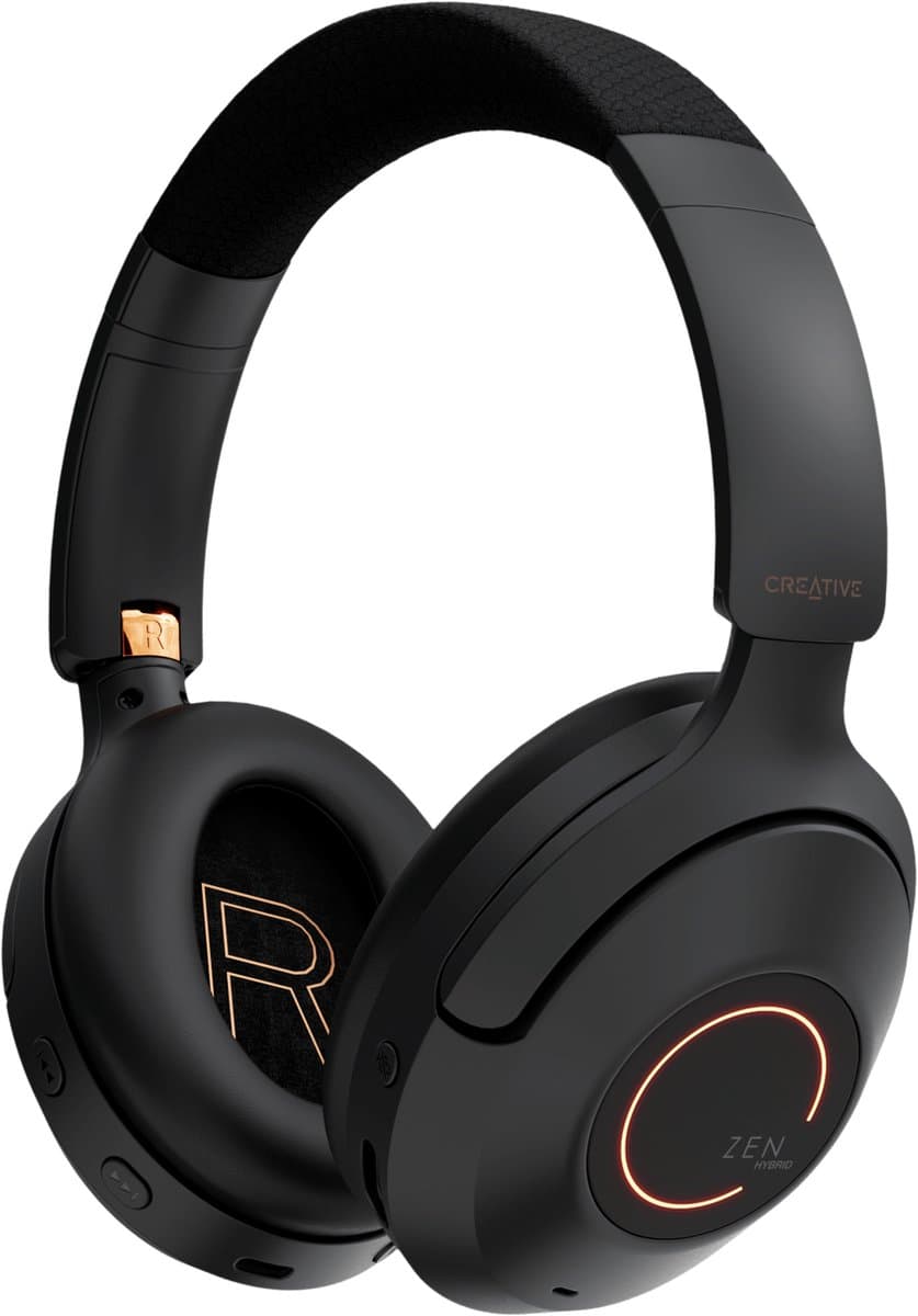 Creative Zen Hyrbid Pro Draadloze over-ear hoofdtelefoon met Bluetooth 5.3, geschikt voor Bluetooth LE-Audio (zwart) — afbeelding 1