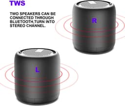 Mini Wireless Speaker-Draadloze Luidspreker Waterdichte Stereo Sound Draadloze Luidspreker | Met Handvat 5.0 Bluetooth Speaker Antislip Siliconen Bodemmat, Mini Ip67 Waterdichte Hifi Subwoofer, Bt 5.0 Handsfree Black Friday en Sinterklaas — thumbnail 9