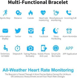 Belesy® Q9 model 2021 - Smartwatch Dames - Smartwatch Heren - Horloge - 1.3 inch – Stappenteller – Calorieën - Hartslag – Bloeddruk - 10x Sporten – Milanees staal - Zilver - Moederdag — thumbnail 9