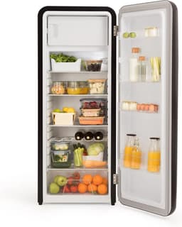 CREATE - Koelkast in retrostijl - Zwart - Handvat Roségoud - FRIDGE RETRO 281L — thumbnail 11