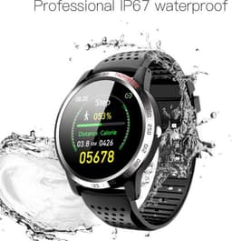 Belesy® Tachy - Smartwatch Dames - Smartwatch Heren - Horloge - 1.3 inch - Kleurenscherm - Stappenteller - Bloeddruk - Hart ECG - Mutli sport - Zilver - Blauw - Siliconen - Moederdag — thumbnail 7