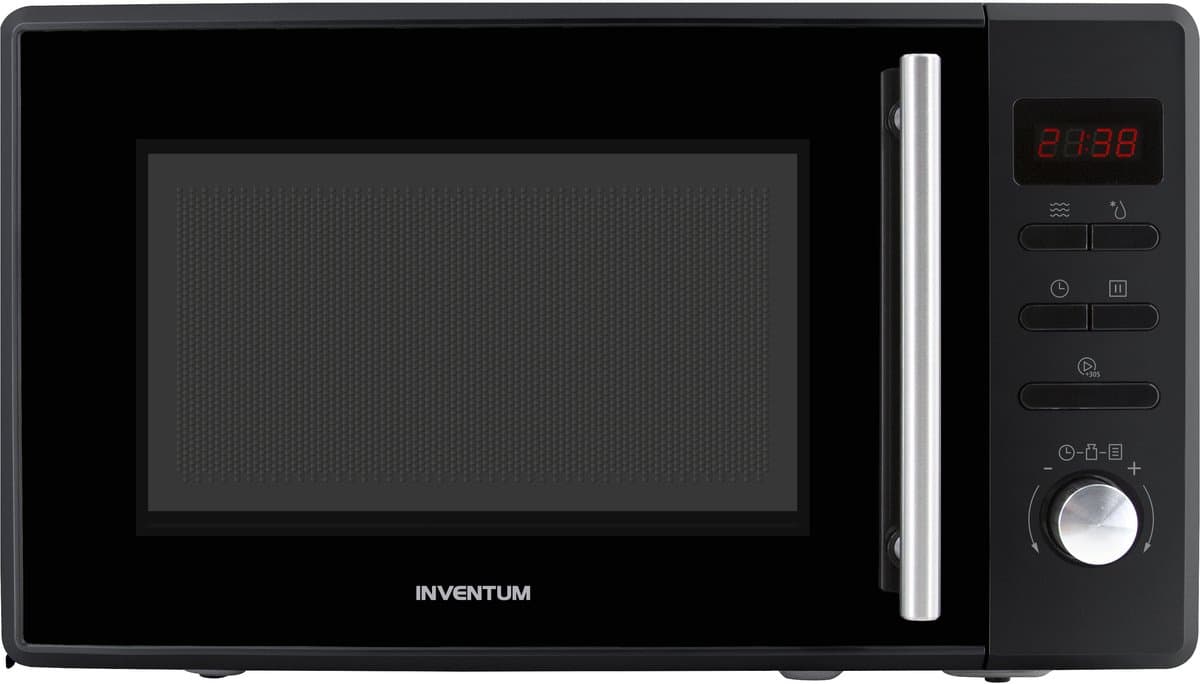Inventum MN207SB Solo magnetron - 20L - 800W - 8 kookprogramma's - Display - Ontdooifunctie - Zwart — afbeelding 1