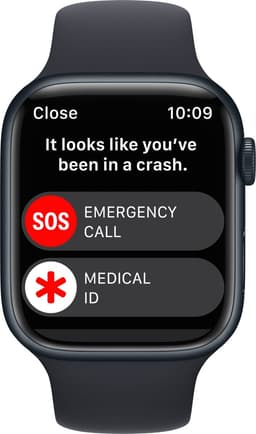 Apple Watch Series 8 - 4G- 45mm - Middernacht Aluminium — thumbnail 5