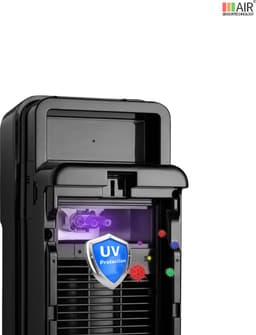 Progenion PR-955S-UV HEPA Luchtreiniger – Met App, Fijnstofsensor & UV-C – Voor Allergieën, Rooklucht, Hooikoorts & Astma – Stille Luchtzuivering voor 50m² - Zwart — thumbnail 3