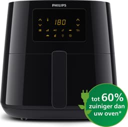 Philips Airfryer Essential 3000 Series - HD9270/96 - 6,2 liter (XL) - Heteluchtfriteuse - Warmhoudfunctie - 14 in 1 kookfuncties - Met spiesjes & grillrooster — thumbnail 3